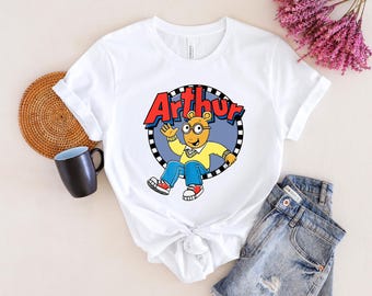 Arthur Non Distressed Arthur Waving Logo Stroke, Back to School Shirt, Arthur T-shirt
