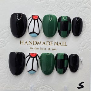 Tanjiro press on nails