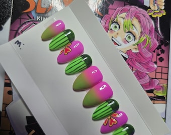 Mitsuri press on nails