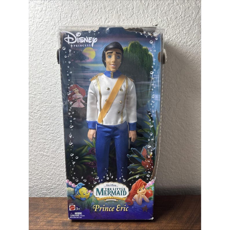 Vintage Disney The Little Mermaid Special Edition Prince Eric doll image 1