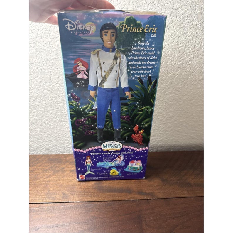 Vintage Disney The Little Mermaid Special Edition Prince Eric doll image 7