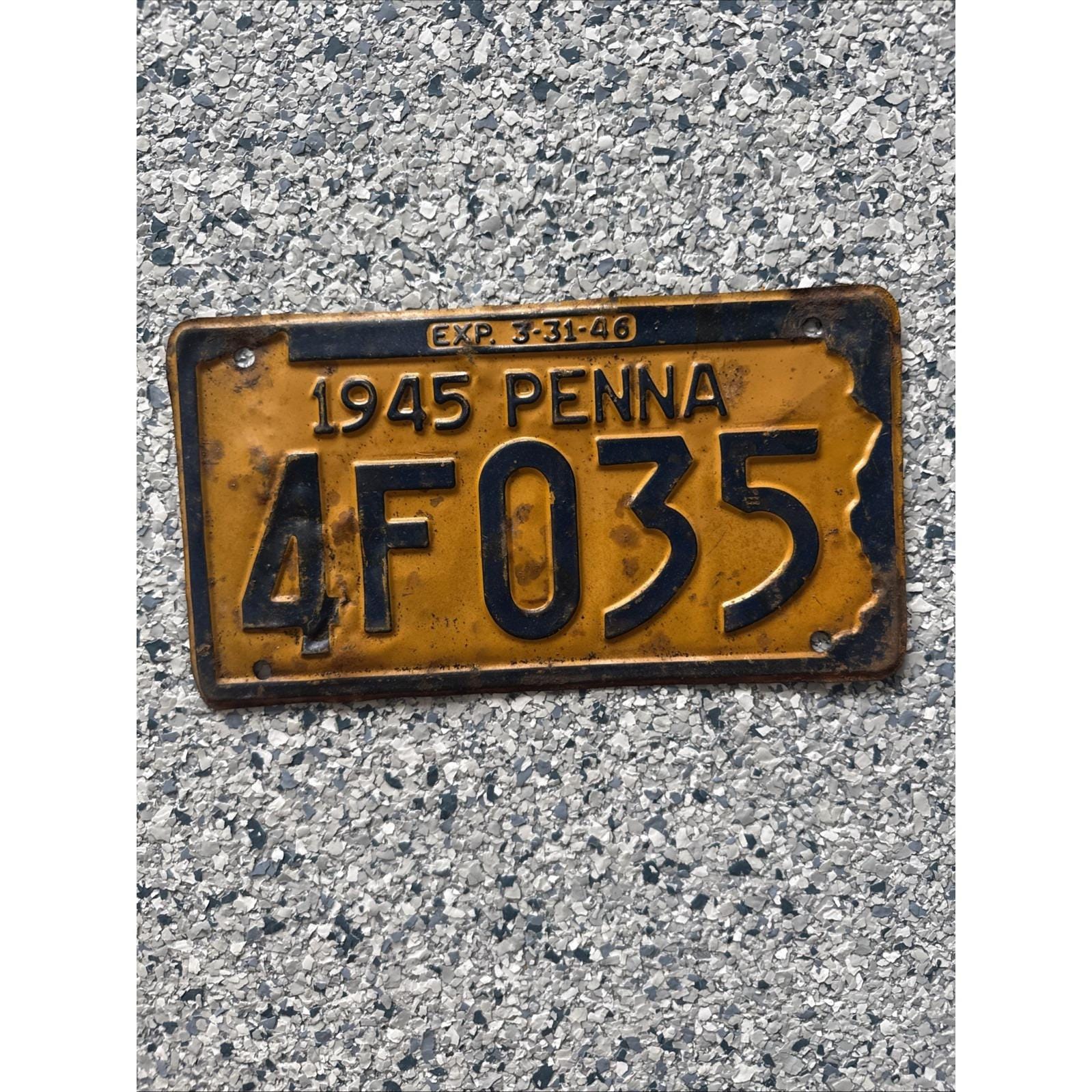 1945 license plates - Etsy 日本