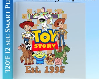 Toy Story Dtf Transfer Print, Retro Toy Story Est. 1995 Ready To Press, Disney Toy Story Heat Press, Full Color Heat Transfer, DTF Prints