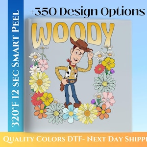 Toy Story Woody Dtf,Head DTF Transfer, Toy Story Ready To Press, Disneyworld Full Color DTF Print, Heat Press Transfers, Cold Peel.