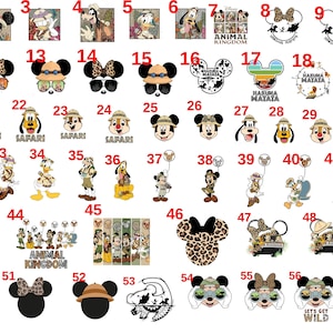Disney Animal Kingdom Dtf Print, 2025 Safari Mickey Friends Dtf Transfers, Hakuna Matata Ready to Press, Personalized DTF Transfers, DTF