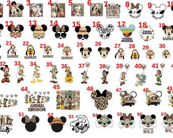 Disney Animal Kingdom Dtf Print, 2025 Safari Mickey Friends Dtf Transfers, Hakuna Matata Ready to Press, Personalized DTF Transfers, DTF