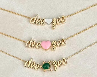 Delta Zeta Necklace, Dee Zee Necklace, Delta Zeta Jewelry, Delta Zeta Sorority, Delta Zeta Merchandise, Delta Zeta Gifts, Delta Zeta Turtle