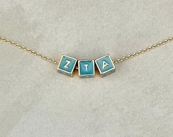 Zeta Tau Alpha Necklace, ZTA Necklace, Zeta Tau Alpha Jewelry, Zeta Tau Alpha Sorority, Zeta Tau Alpha Merchandise, ZTA Jewelry