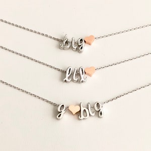 Big Little Necklace, Big Lil GBig Chunky Letter Sorority Necklace, Sorority Jewelry, Big Little Jewelry, Big Little Reveal