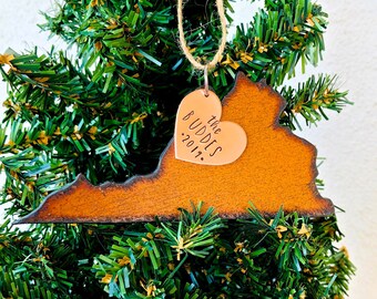 Virginia Ornament, Personalized Virginia Ornament, Virginia Christmas Ornament, Virginia, Holiday Ornament, 2025 Ornament, Keepsake Ornament