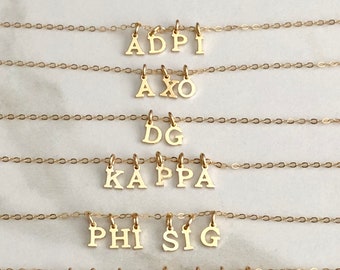 Alpha Delta Pi Sorority Necklace, ADPI Sorority Necklace, Alpha Delta Pi Necklace, ADPI Charm Necklace, Sorority Jewelry, Big Little Gift