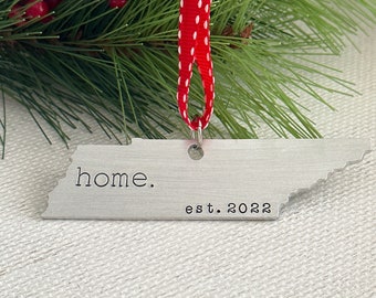 Tennessee Ornament, Tennessee Christmas Ornament, Tennessee Home, 2023 Holiday Ornament, Keepsake Ornament