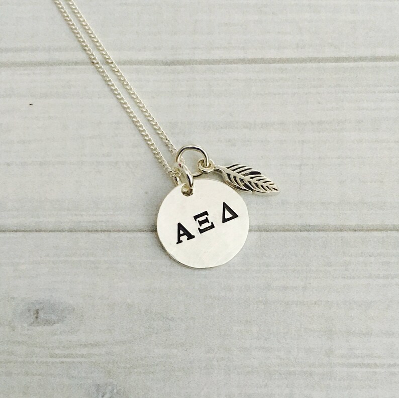 Alpha Xi Delta Jewelry Alpha Xi Delta Necklace Big Little Gift Sorority Necklace Sorority Jewelry