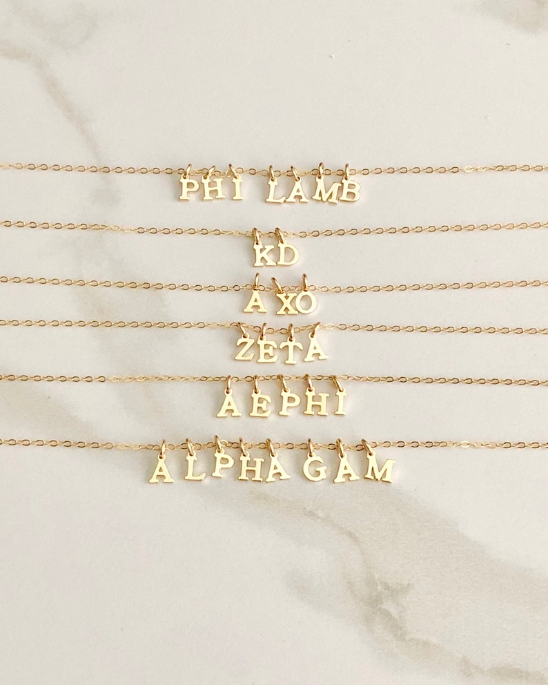 Sigma phi lambda sorority necklace phi lamb sorority etsy