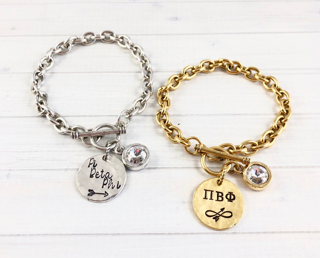 Pi Beta Phi Bracelet, Pi Beta Phi Jewelry, Pi Phi Bracelet, Big Little ...