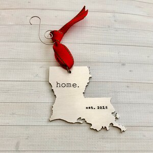 Louisiana Ornament, Personalized Louisiana Ornament, Louisiana Christmas Ornament, Louisiana Home, 2024 Holiday Ornament, Keepsake Ornament