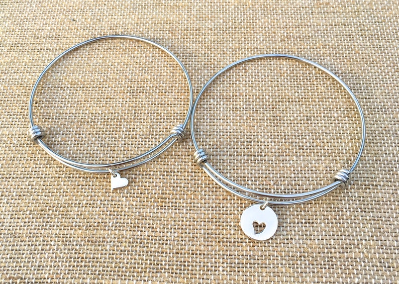 Mother Daughter Bracelet Set, Mother Daughter Jewelry, 2 Piece Bracelet, Mom Daughter Gift, Mother's Day Gift, Mother's Day Jewelry image 2