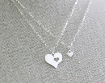 Mother Daughter Necklace Set, Mother Daughter Jewelry, Mom Daughter Gift, Mother's Day Necklace, Mother's Day Gift