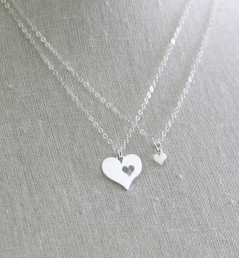 Mother Daughter Necklace Set Mother Daughter Jewelry Mom Etsy Mother daughter necklace set mother daughter jewelry mom etsy