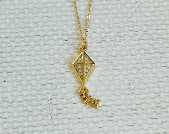 Kappa Alpha Theta Necklace, Kappa Alpha Theta Kite Necklace, Kappa Alpha Theta Jewelry, Theta Kite Necklace, Kappa Alpha Theta Merchandise