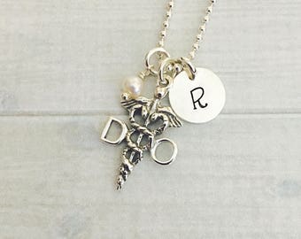 DO Necklace - Personalized Doctor Necklace - Doctor Jewelry - Doctor Necklace - DO Jewelry Gift - Doctor Gift