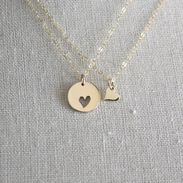 Mother Daughter Necklace Set, Mother Daughter Jewelry, Mom Daughter Gift Set, Back to School Gift, Going Away to School Gift