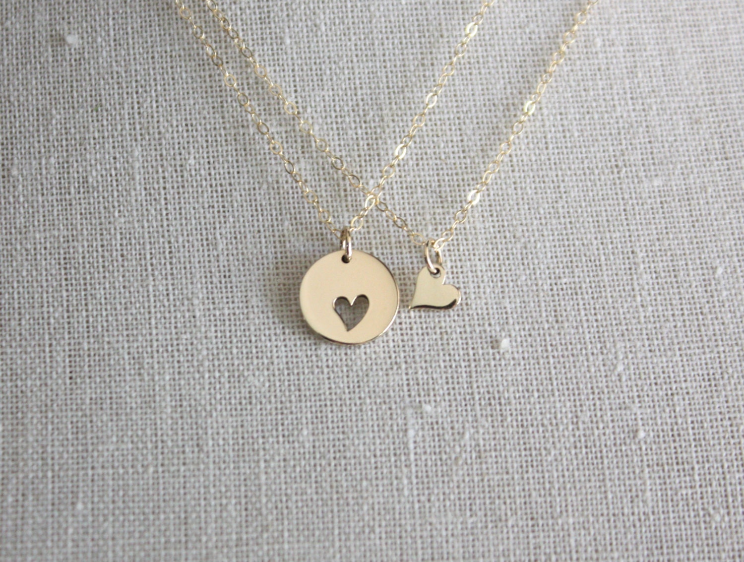 Mother Daughter Necklace Set Mother Daughter Jewelry Mom Etsy