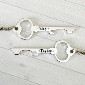 Kappa Kappa Gamma Key Chain Bottle Opener - Kappa Kappa Gamma Personalized Key Chain - KKG Gift