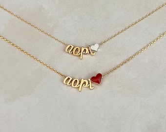 Alpha Omicron Pi Necklace, AOPI Necklace, Alpha Omicron Pi Jewelry, AOPI Jewelry, Alpha Omicron Pi Merchandise, AOPI Gift