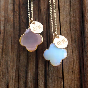 Phi Mu Necklace - Sorority Necklace - Gemstone Pendant - Phi Mu Jewelry - Sorority Jewelry - Sorority Bid Day Gift - Big Little Gift