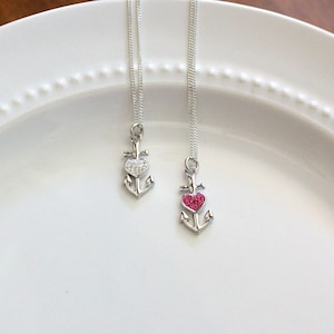 Anchor Necklace - Delta Gamma Necklace Silver Anchor Pendant - Sorority Jewelry, Big Little Gift, Sorority Initiation Gift