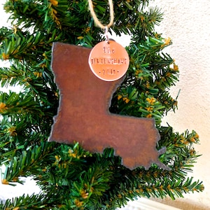 Louisiana Ornament, Personalized Louisiana Ornament, Louisiana Christmas Ornament, 2024 Ornament, Holiday Ornament, Keepsake Ornament