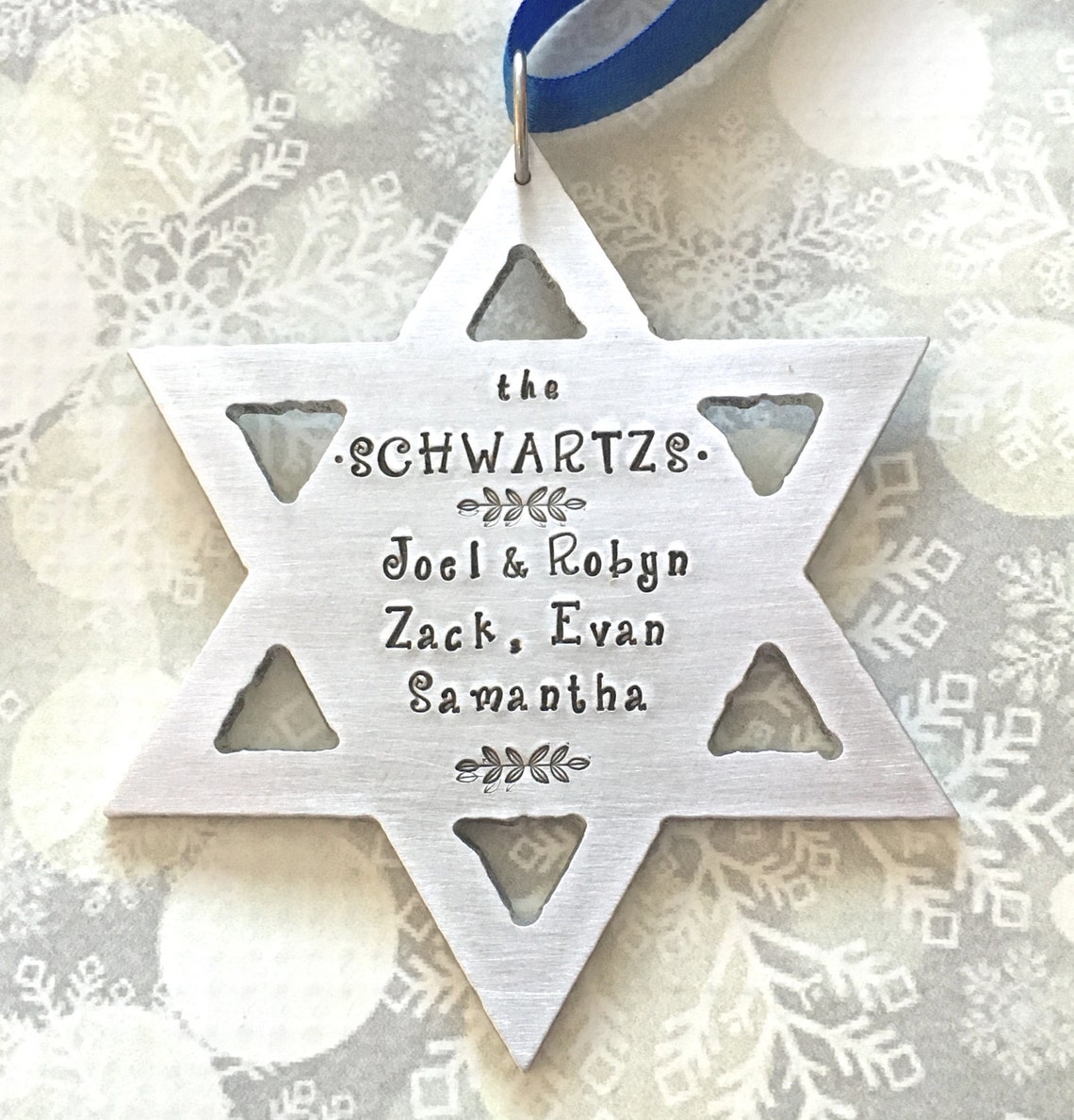 Star of David Ornament Personalized Star of David Ornament Etsy