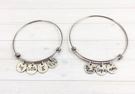 Alpha Chi Omega Bracelet Alpha Chi Omega Bangle Bracelet Sorority Bracelet Sorority Alumnae Sorority Legacy Sorority Mom Etsy