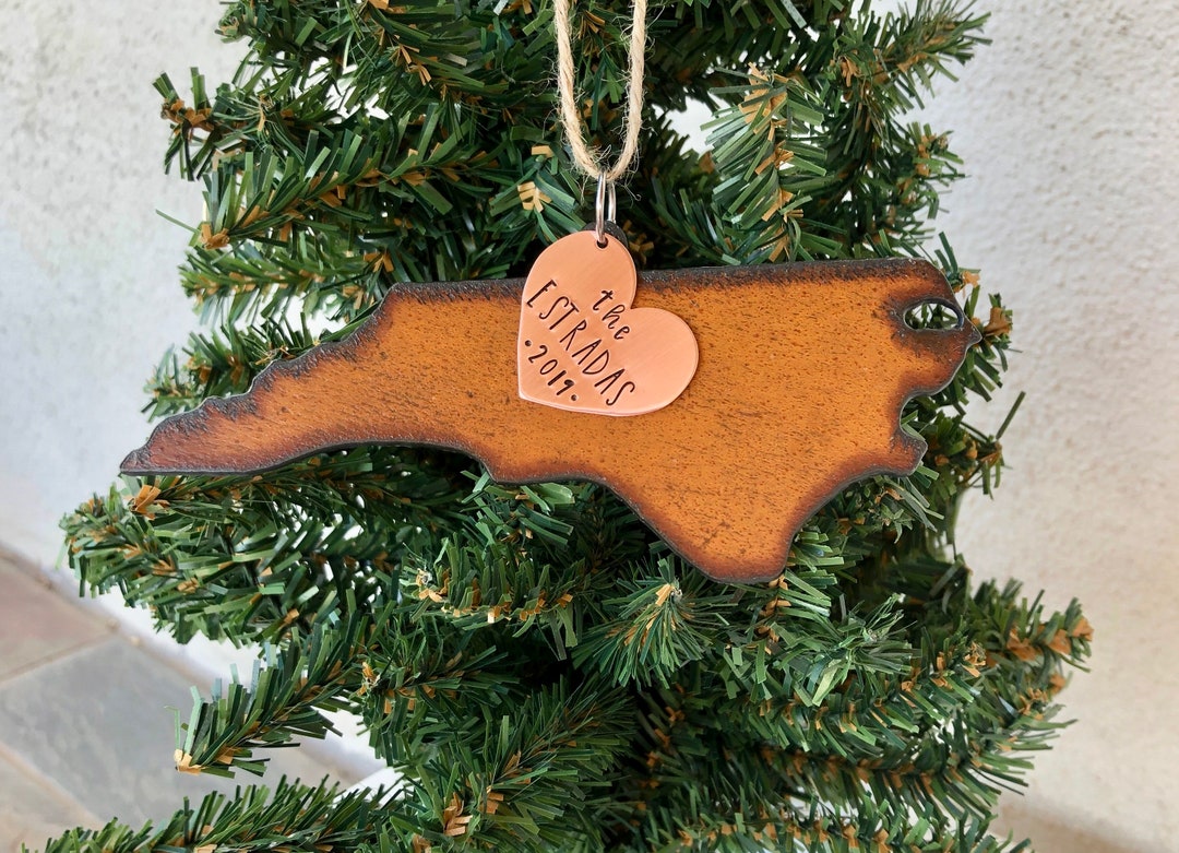 North Carolina Ornament, Personalized North Carolina Ornament, North North Carolina Christmas Ornaments