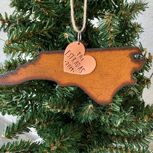 North Carolina Ornament, Personalized North Carolina Ornament, North Carolina Christmas Ornament, 2024 Ornament, Keepsake Ornament