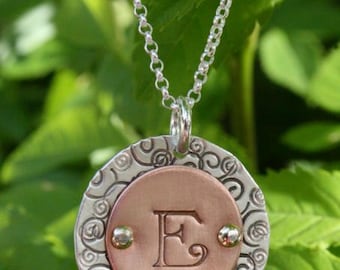 Monogram Necklace - Unique Personalized Necklace for Sister, Mother, Friend, Teacher Appreciation Gift, Mother's Day Gift