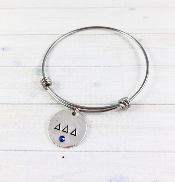 Delta Delta Delta Bracelet Delta Delta Delta Bangle Bracelet