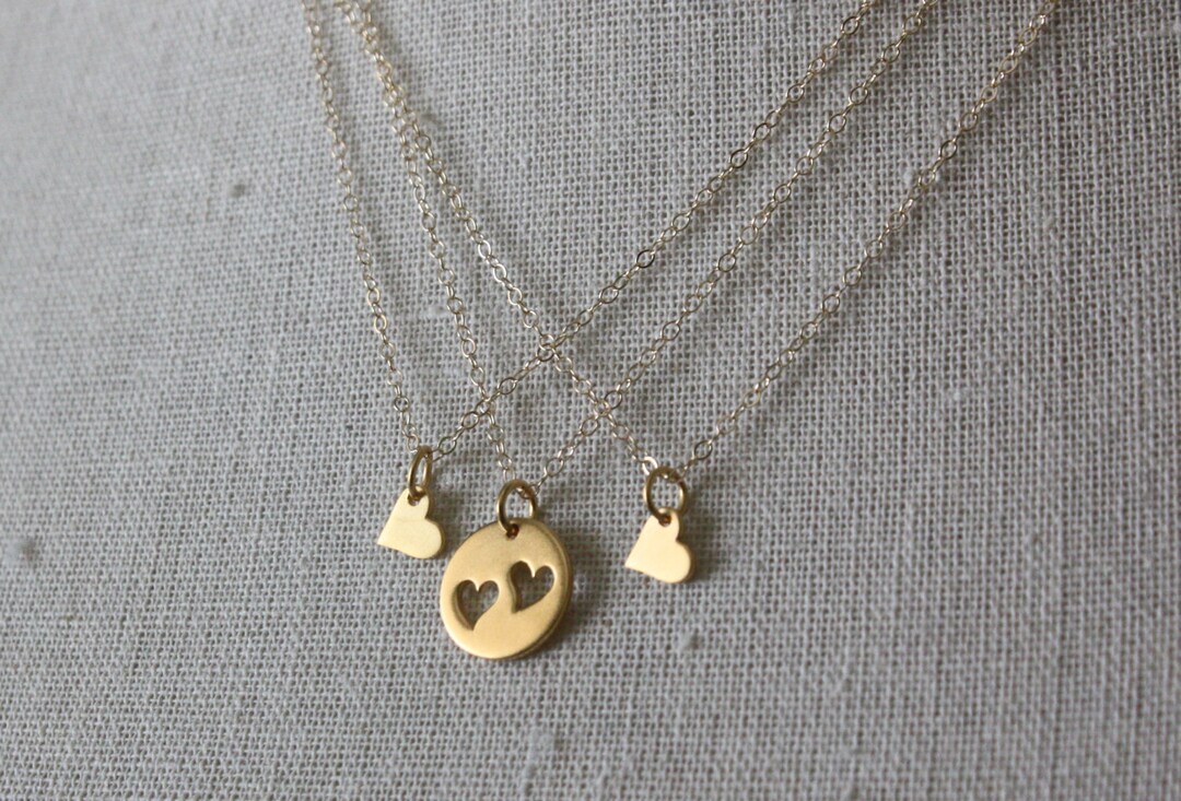 Mother Daughter Necklace Set 3 Necklace Set Mother Daughter