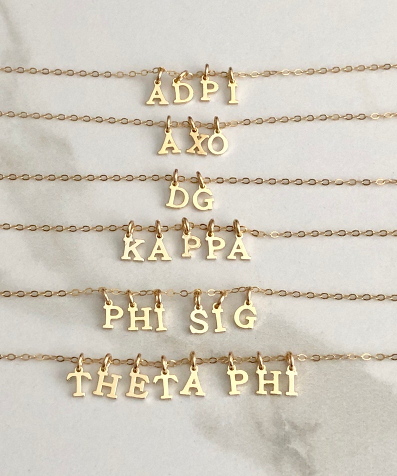 Alpha Delta Pi Sorority Necklace ADPI Sorority Necklace Etsy