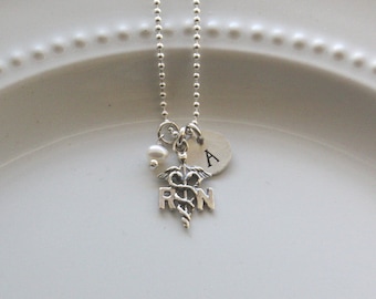RN Necklace - Nurse Necklace - Personalized Nurse Necklace - Nurse Graduation Gift - Nurse Jewelry - Nurse Thank You Gift - Nurse Gift