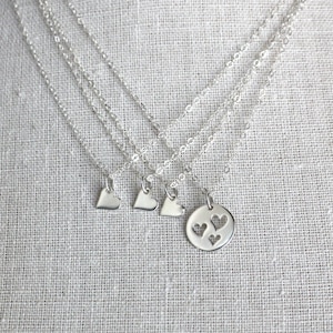 Mother Daughter Necklace Set, 4 Necklace Set, Mother Daughter Jewelry, Mom Daughter Gift Set, Mother Daughter Christmas Gift Set