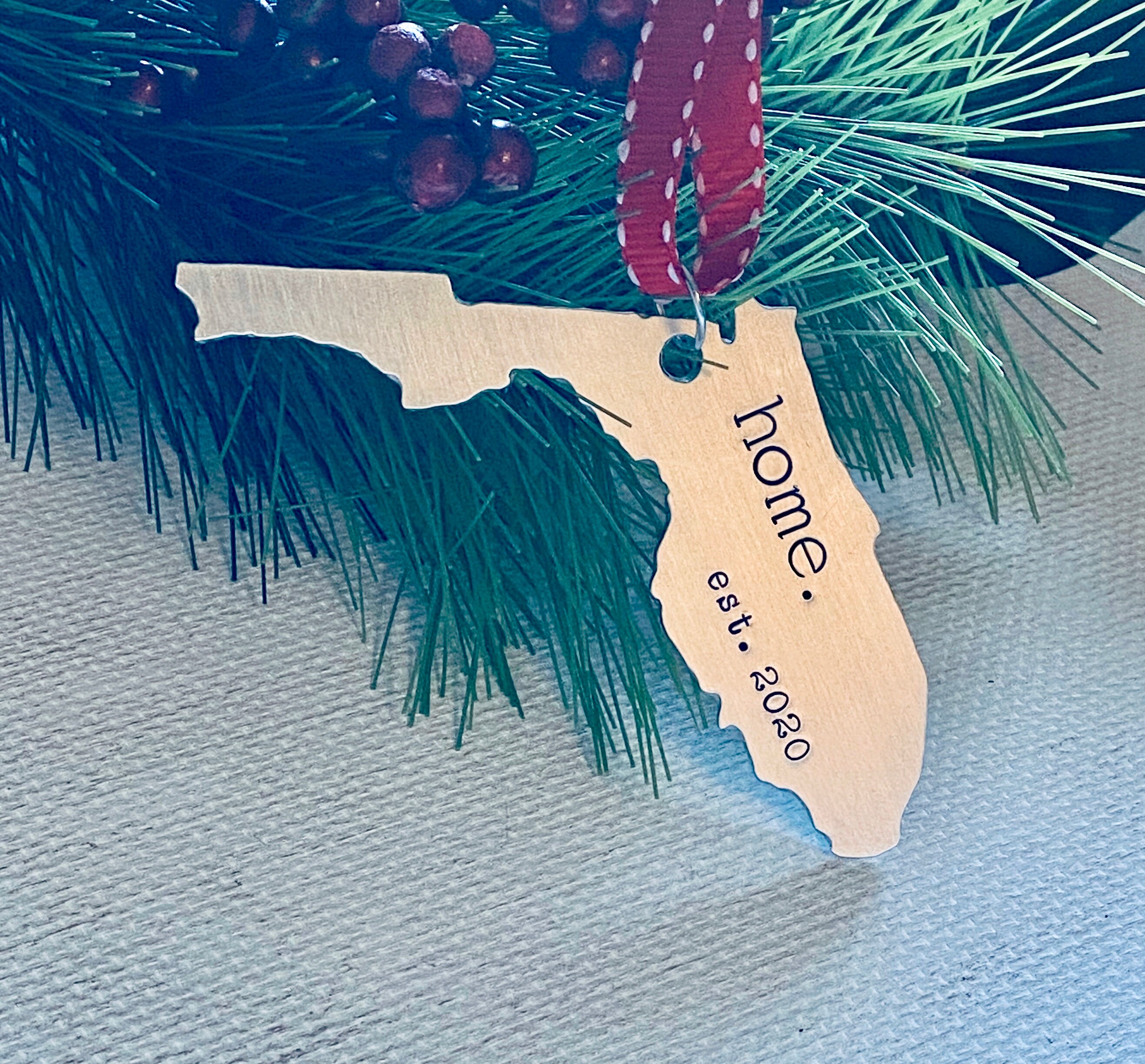 Florida Ornament Personalized Florida Ornament Florida Etsy
