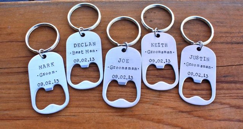 Personalized Bottle Opener Key Chain, Graduation Gift, Father's Day Gift, Groomsmen Gift, Beer Lover Gift, Guy Gift, TOP SELLER image 3