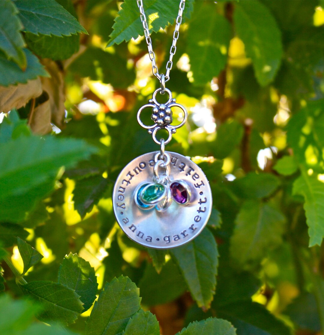 Personalized Family Necklace, Custom Mom Jewelry, Family Jewelry