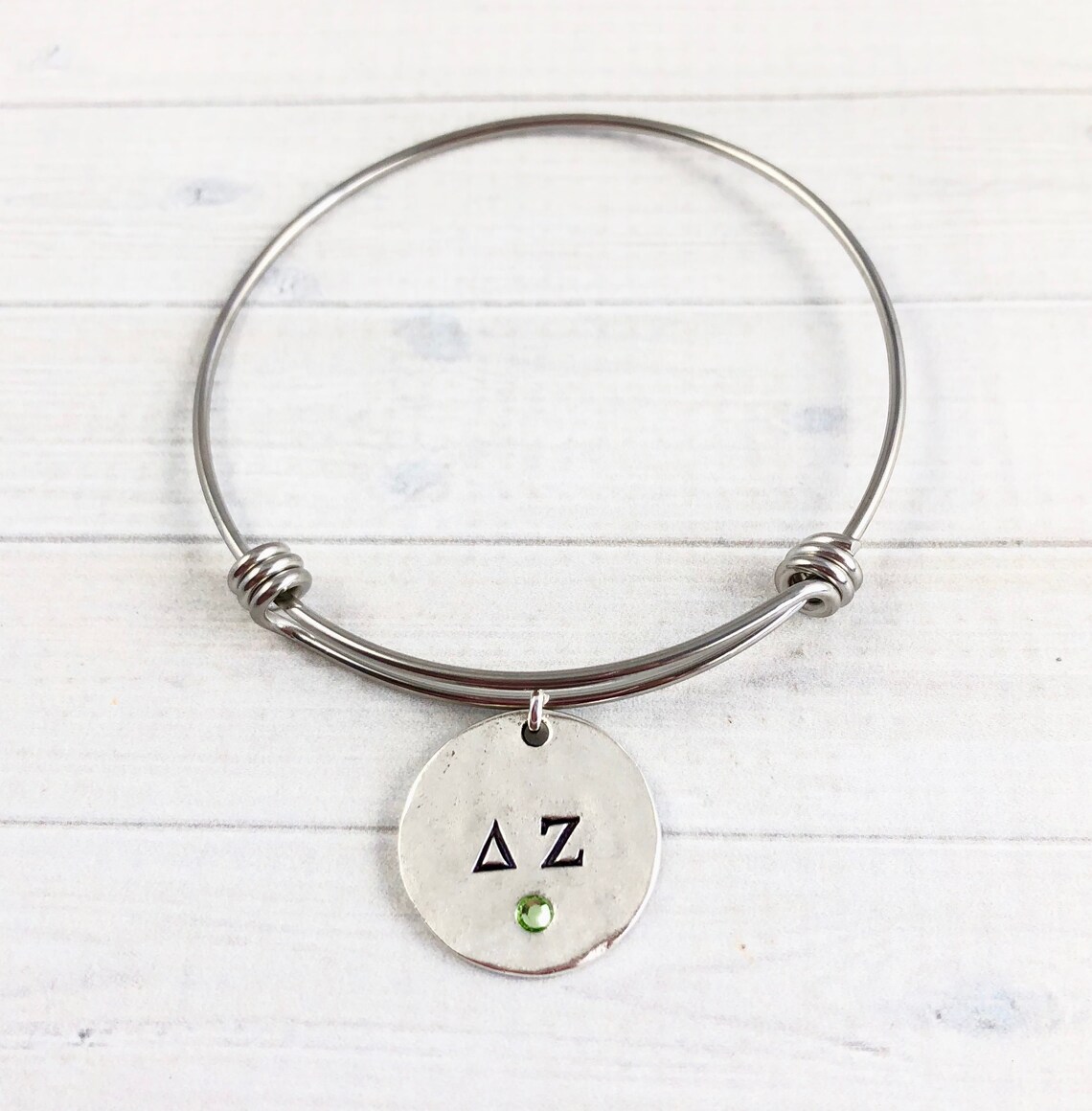 Delta Zeta Bracelet Delta Zeta Bangle Bracelet Sorority Etsy