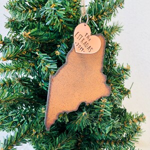 Maine Ornament, Personalized Maine Ornament, Maine Christmas Ornament, Maine, Holiday Ornament, 2024 Ornament, Keepsake Ornament