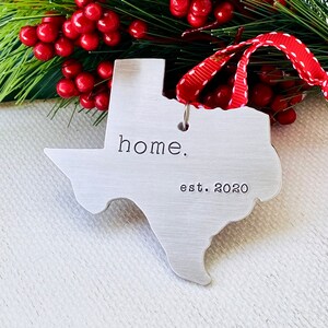 Texas Ornament, Personalized Texas Ornament, Texas Christmas Ornament, Texas Home, 2023 Holiday Ornament, Keepsake Ornament image 2