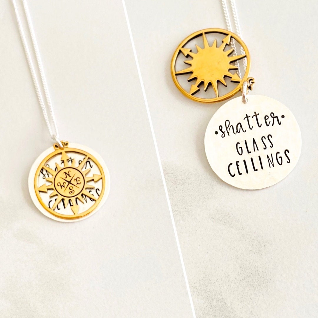 Shatter Glass Ceilings, 2024 Graduation Necklace, Graduation Gift