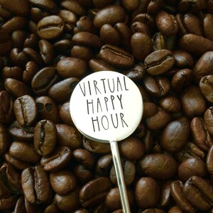 Coffee Stir Stick, Coffee Stirrer, Beverage Stirrer, Coffee Lover Gift, Coffee Accessories, Coffee Humor, Work from Home, Virtual Happy Hour